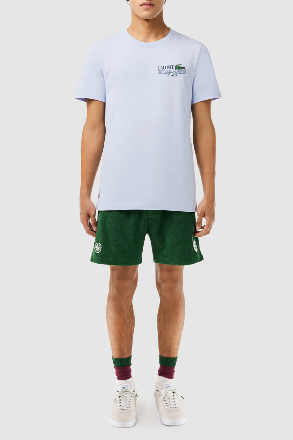 תמונת כל הלוק של לקוסט X רולאן גארוס חולצת טי